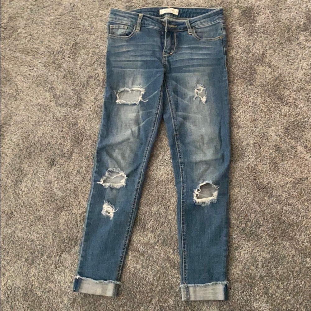 Abercrombie Fitch distressed skinny jeans size 0
